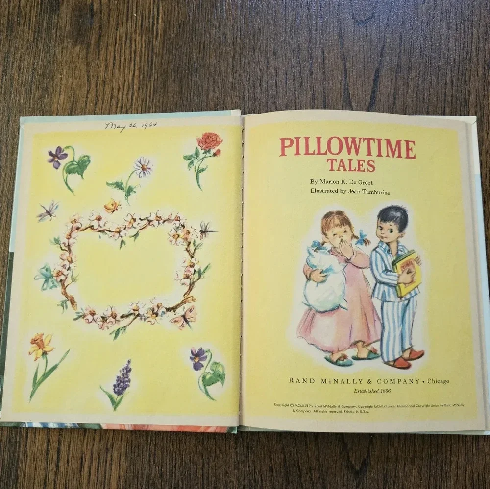 Pillowtime Tales Marion K. De Groot Vintage 1960's Children's Book